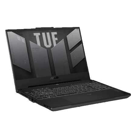 asus tuf gaming f15 laptop side-view