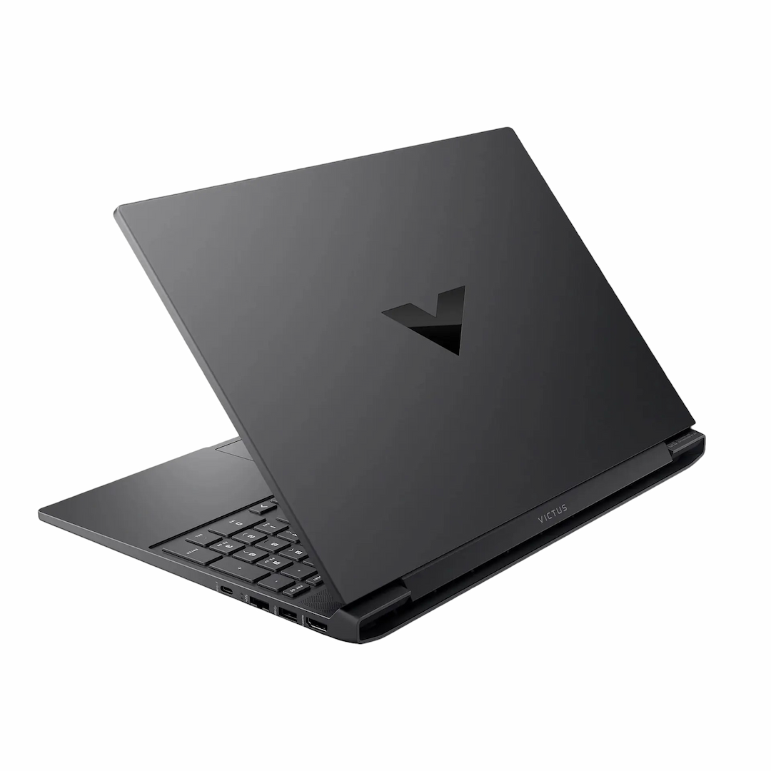 hp victus 15 laptop back side-view