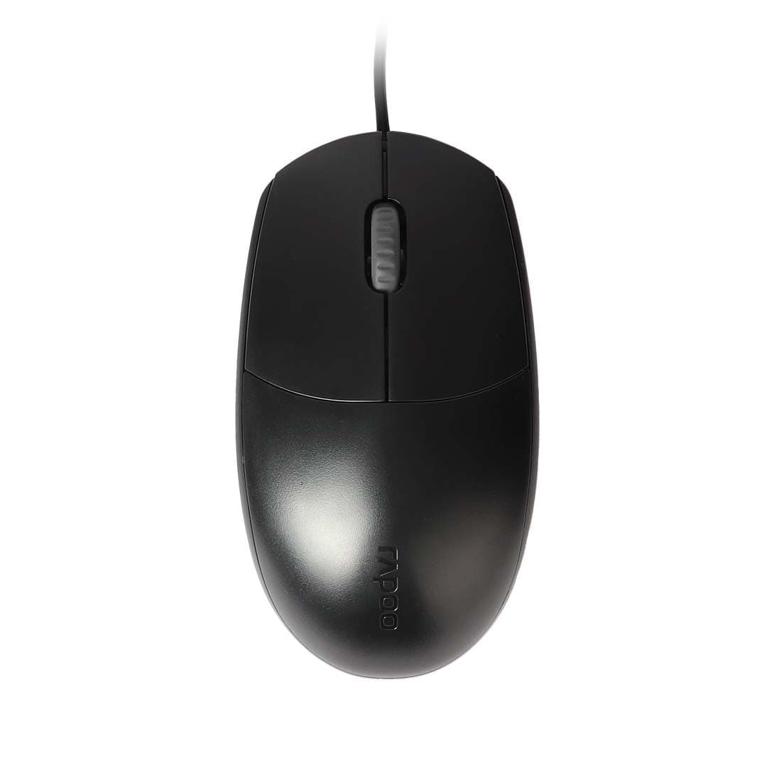 rapoo n100 wired optical mouse top nepal