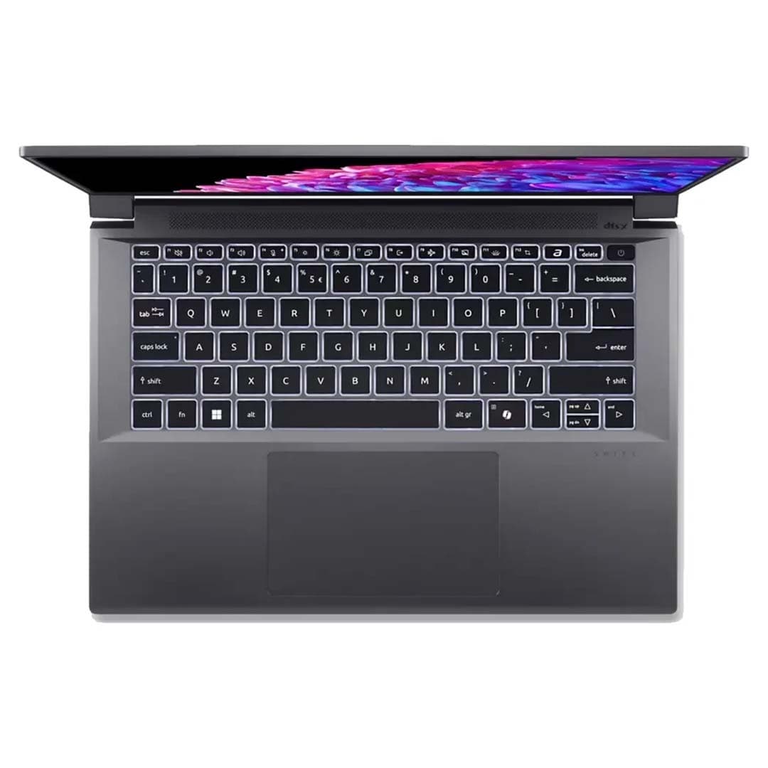 acer swift x-rtx top-view