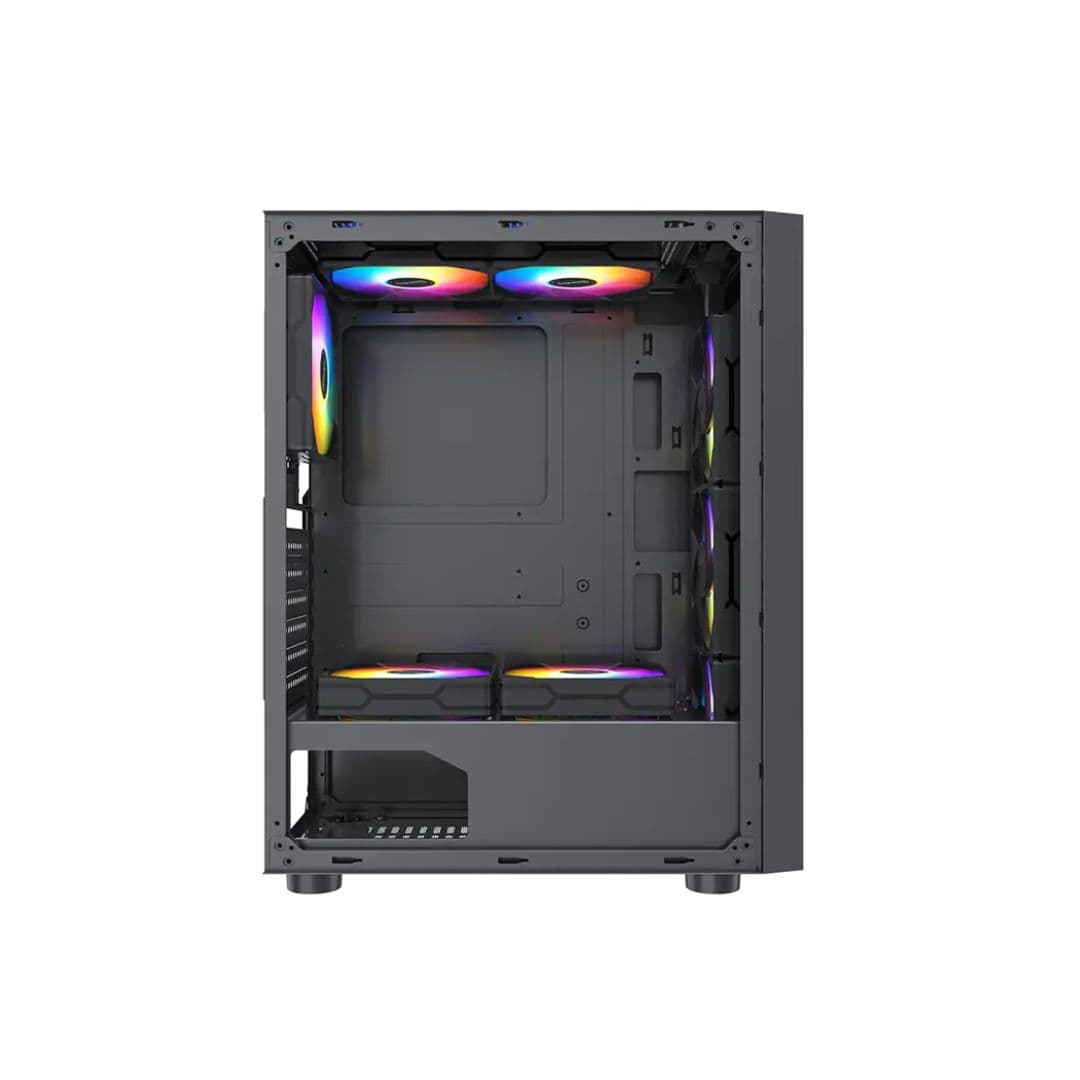 huntkey pc case back view
