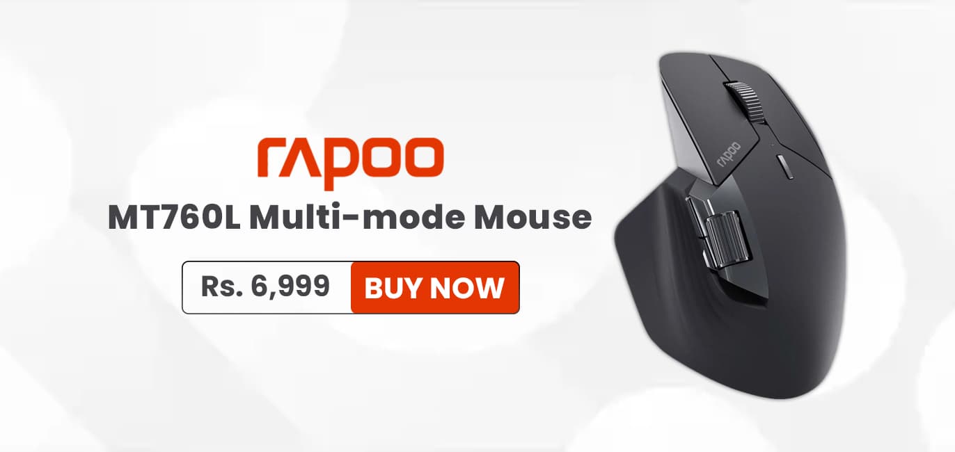 rapoo mouse feature banner at infotechs nepal