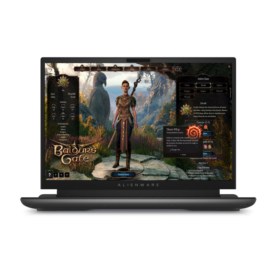 dell alienware m16 core i7 13th gen front view