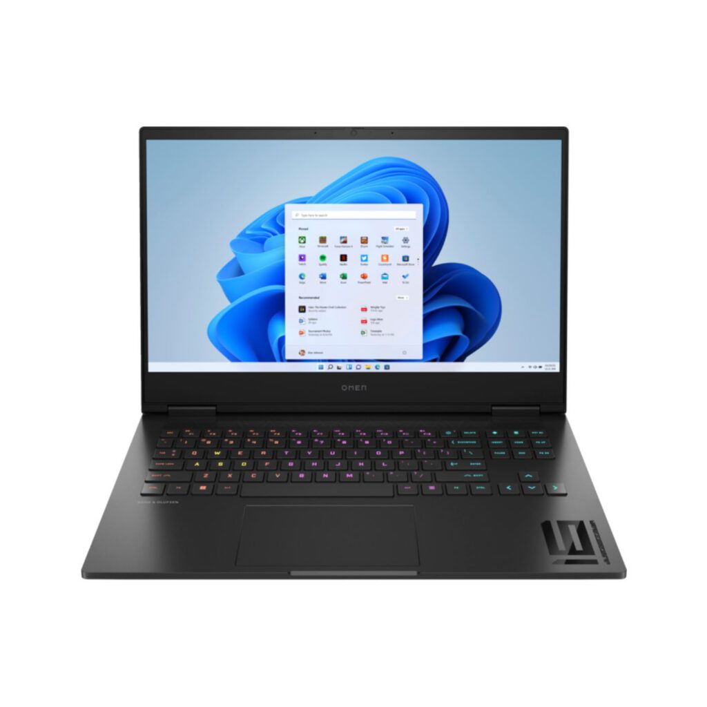 hp omen 16 core i7 13th gen front view