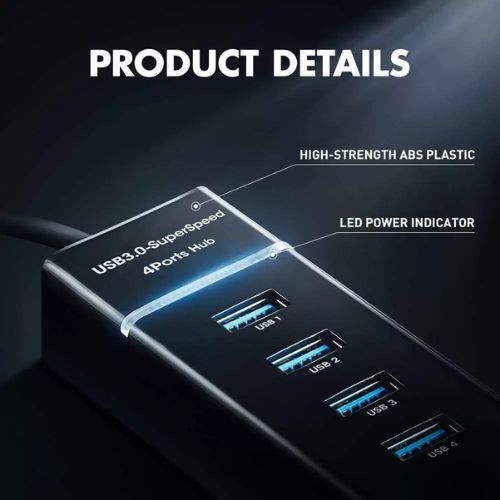 usb hub 4 ports 5gbps speed