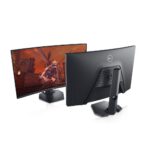 dell 27 inch curved gaming monitor back and front view