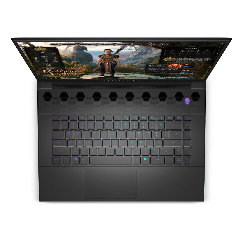 dell alienware m16 core i7 13th gen top view