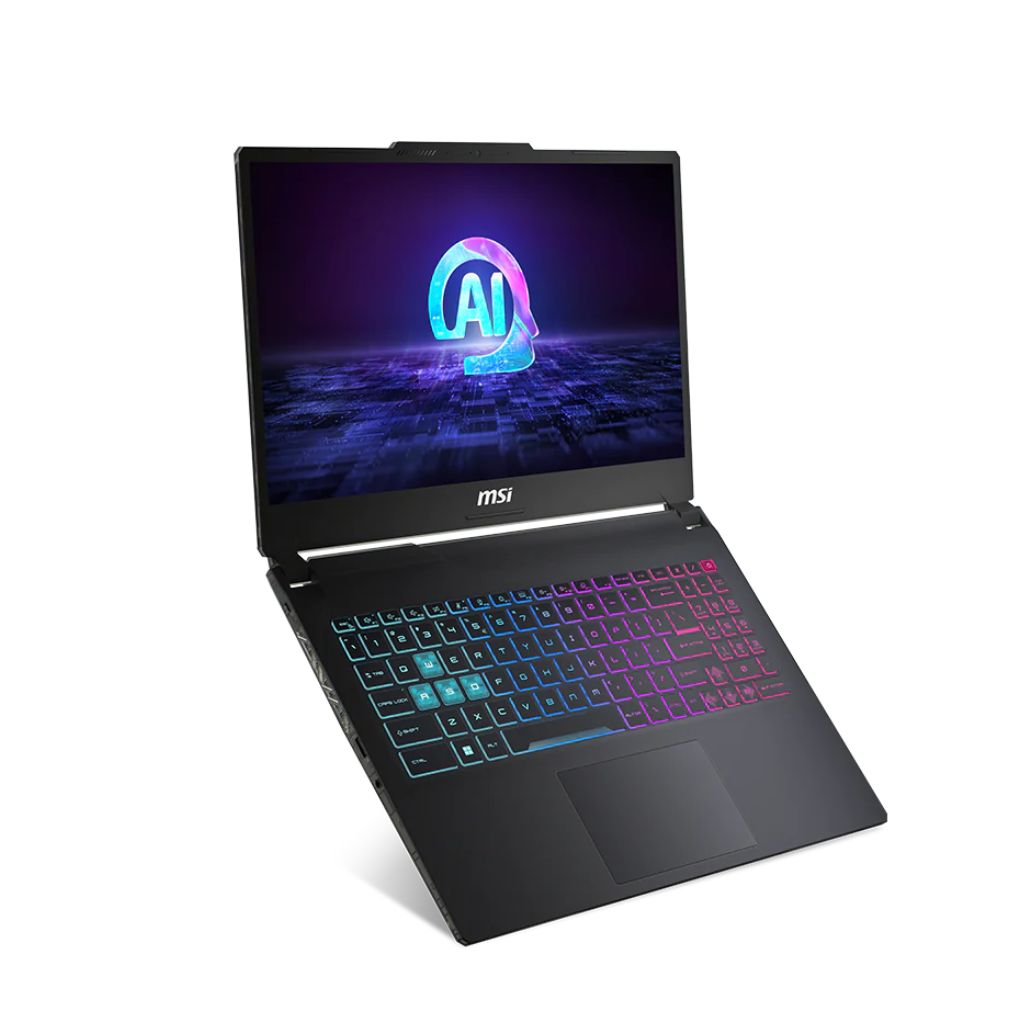 msi cyborg 15 ai a13vek core ultra 7 14th gen tilt view