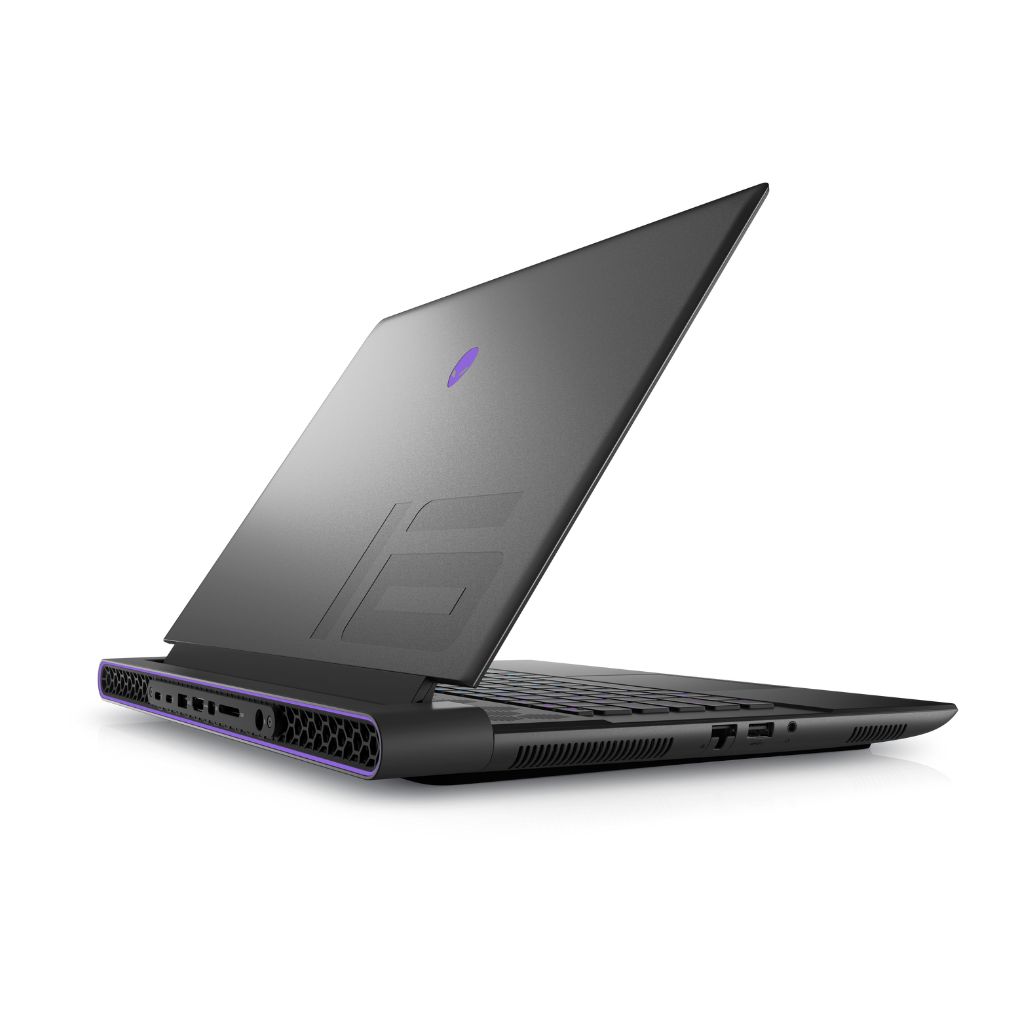 dell alienware m16 core i7 13th gen left back view