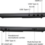 hp victus 15 ryzen 5 rtx 4050 side ports view