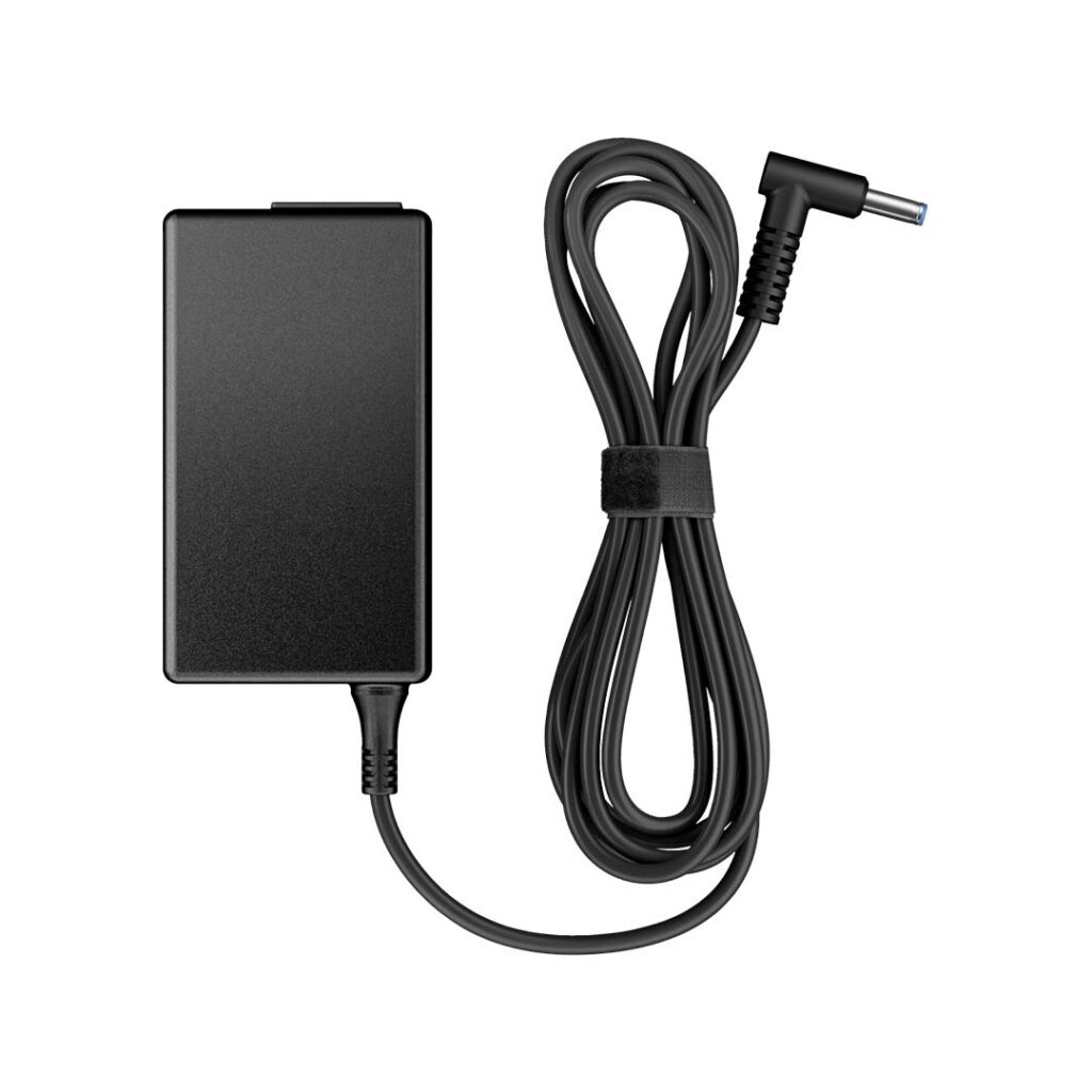 65w hp laptop charger top view