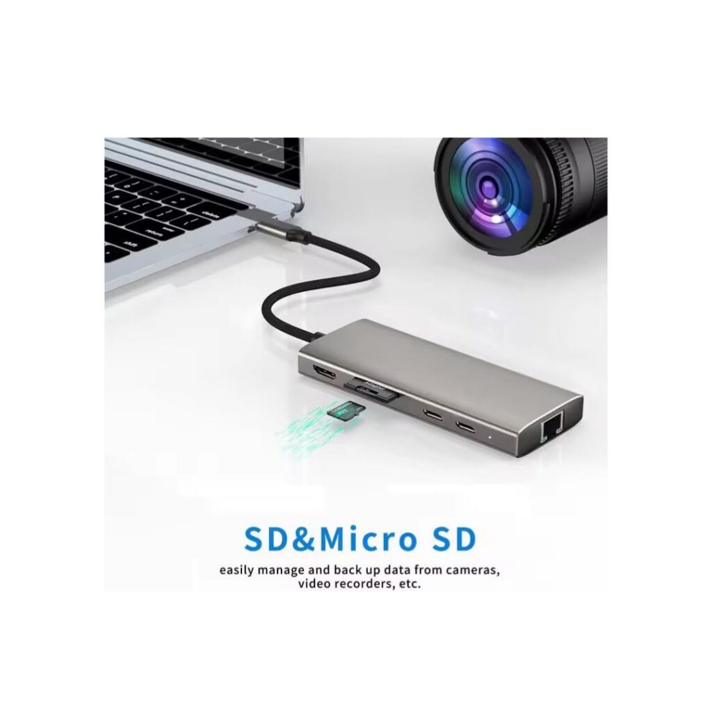 usb c hub 8 in 1 adapter
