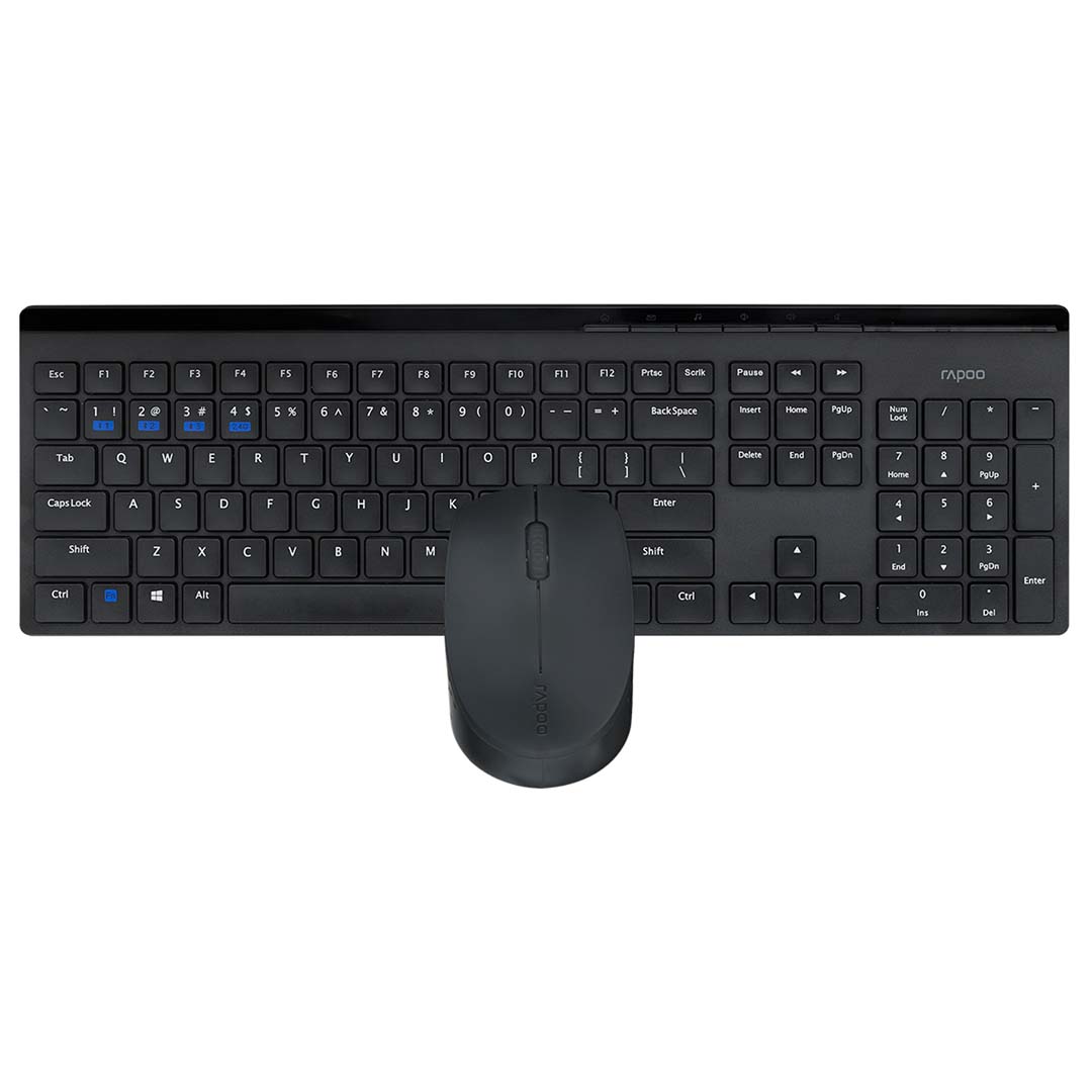 rapoo 8110m wireless keyboard and mouse combo