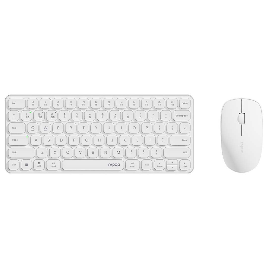 rapoo wireless keyboard and mouse top view
