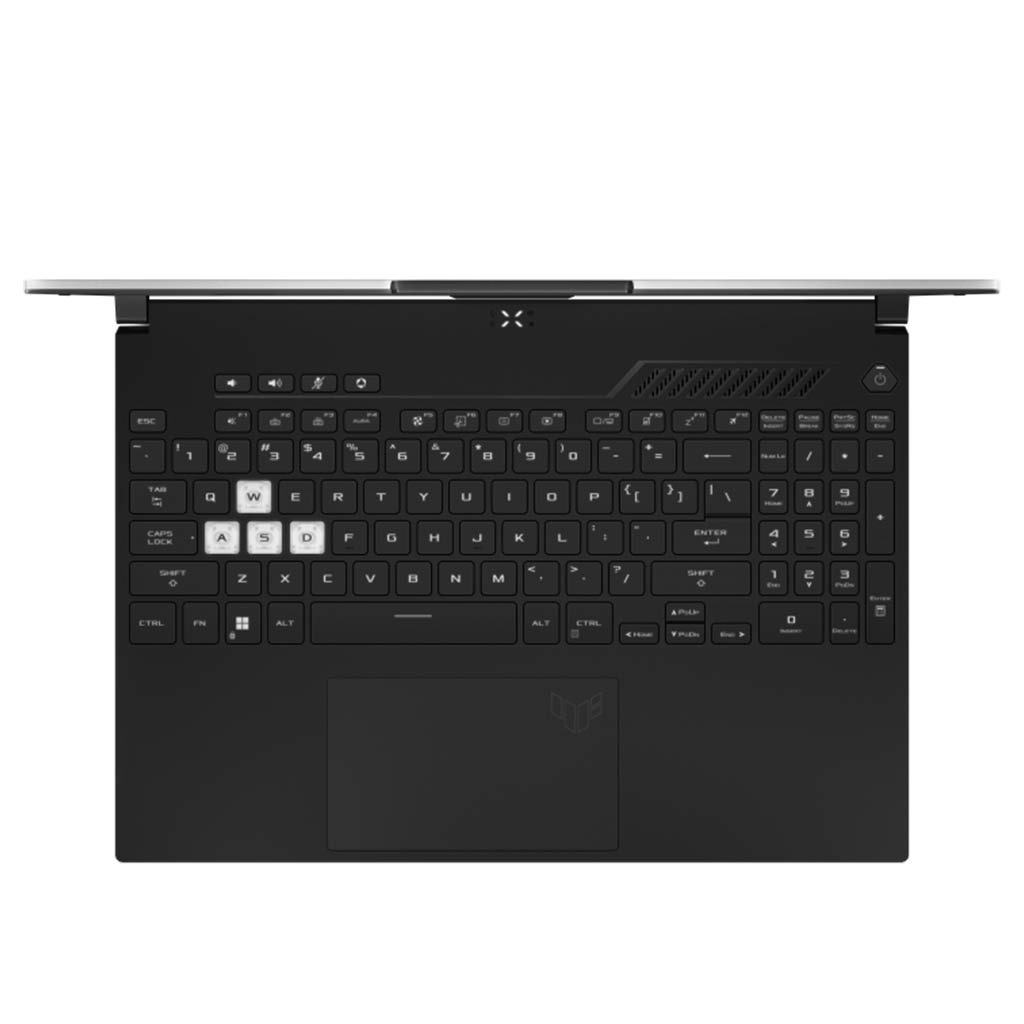 asus tuf dash f15 intel core i5 top view