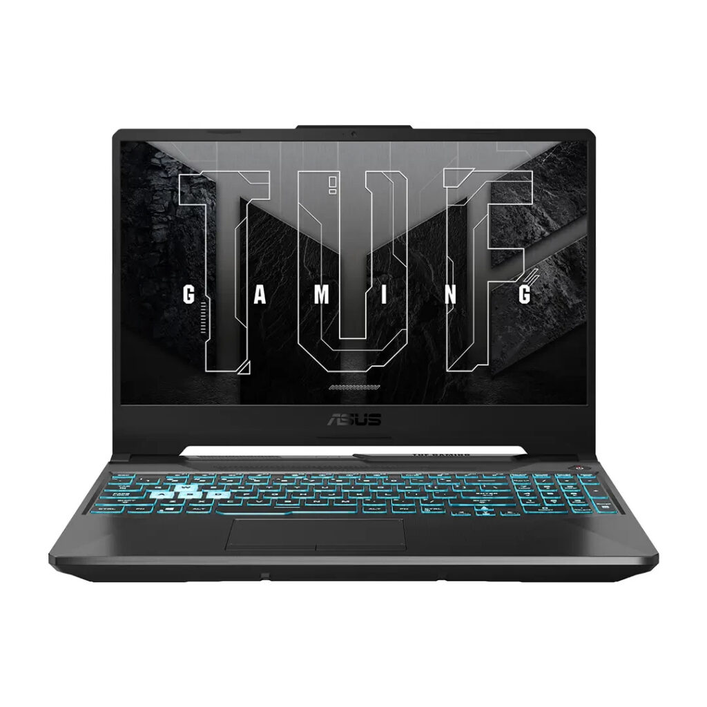 asus tuf gaming a15 ryzen 7 front view