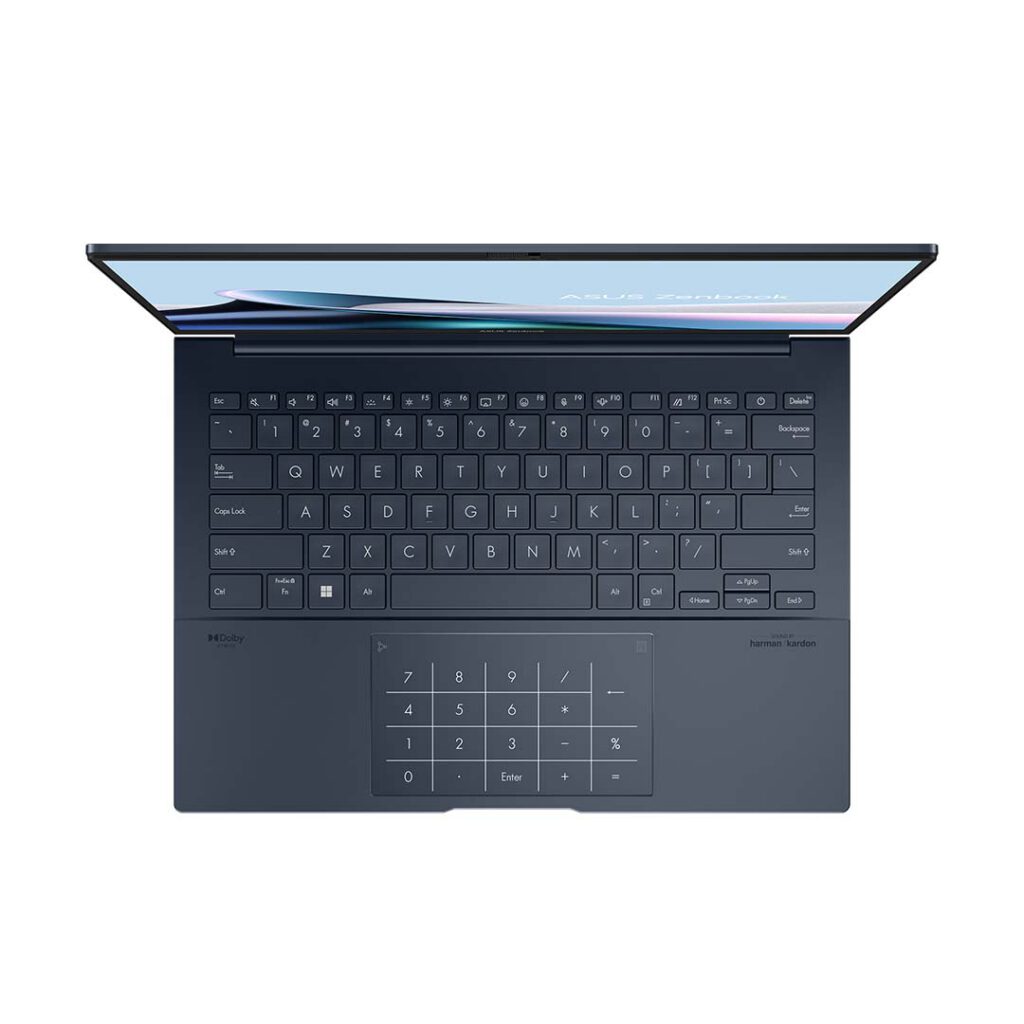 asus zenbook 14 top view