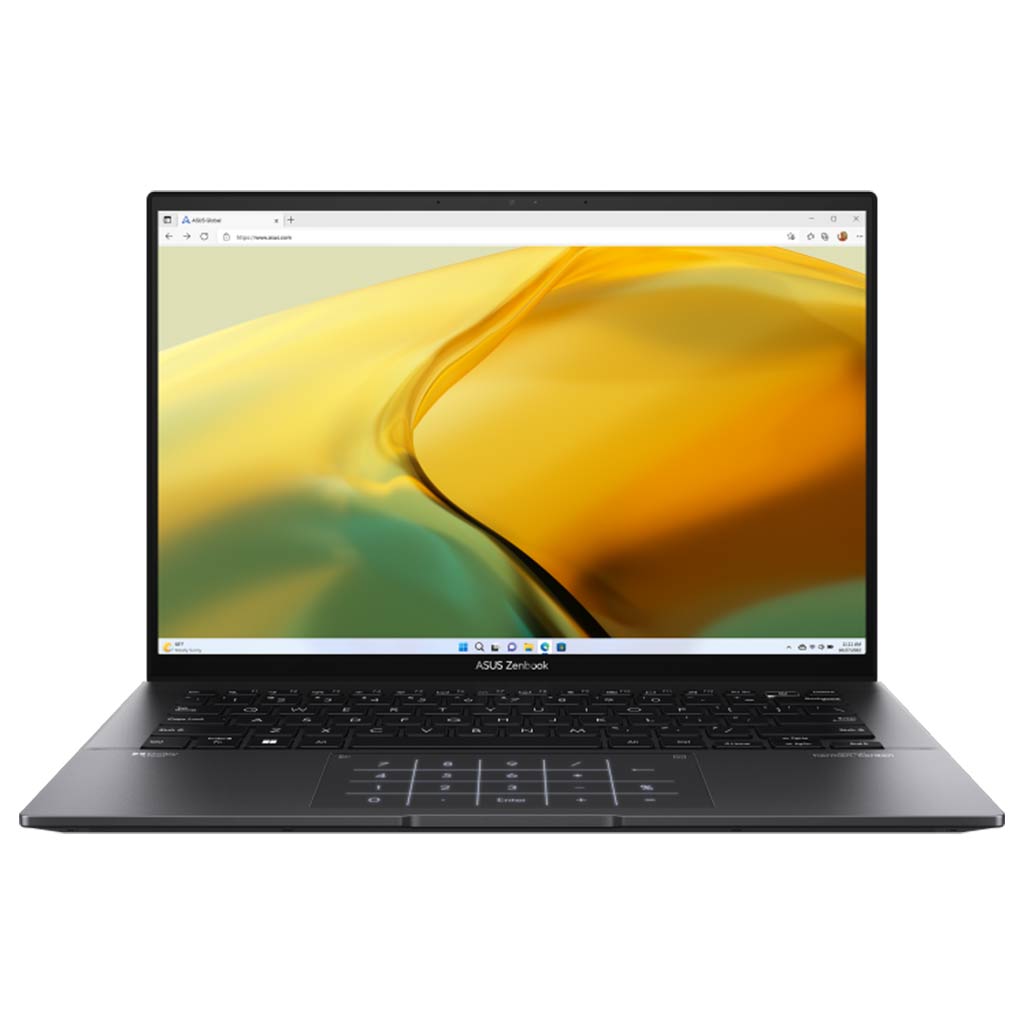 asus zenbook 14 oled front view