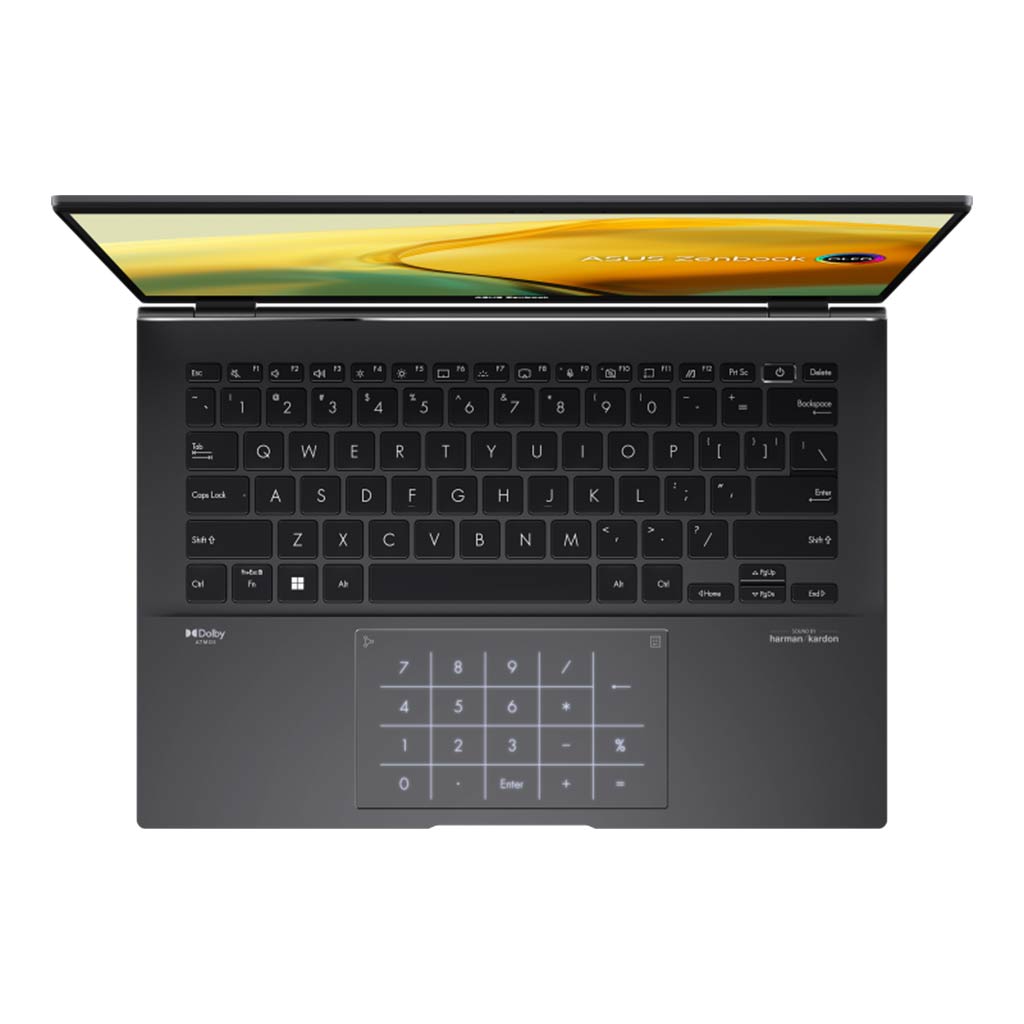 asus zenbook 14 oled top view