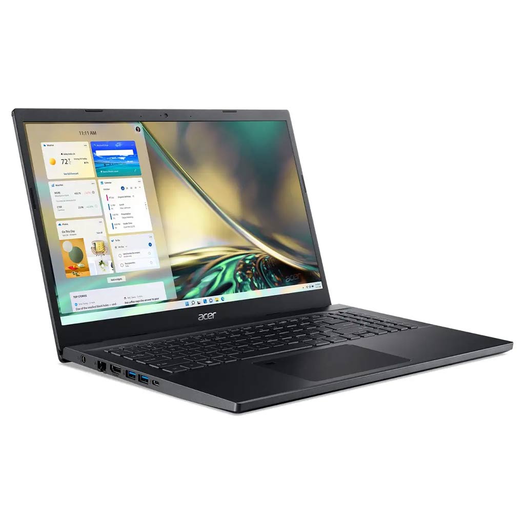 acer aspire 7 core i5 12th gen left side view