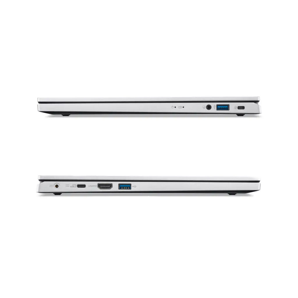 acer aspire go 15 core i3 13th gen both side ports view
