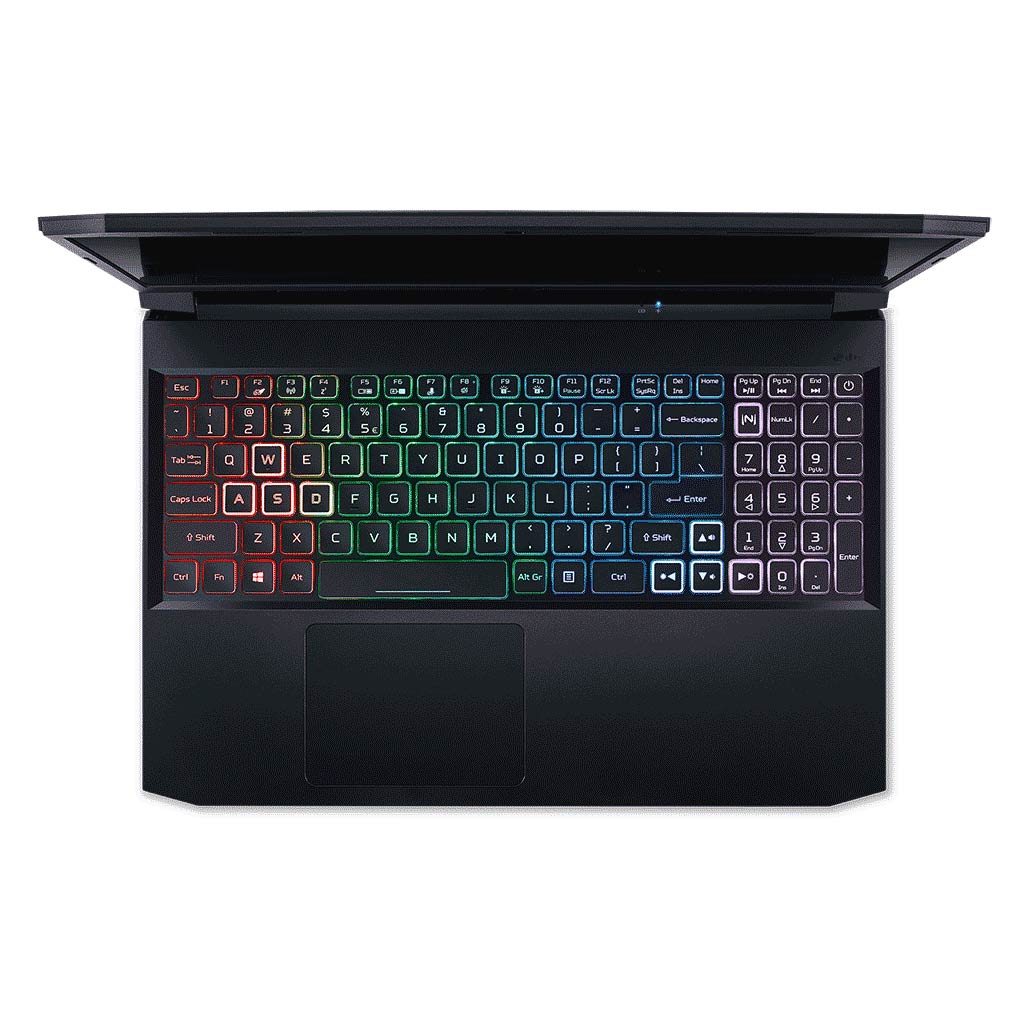 acer nitro 5 core i5 12th gen top view