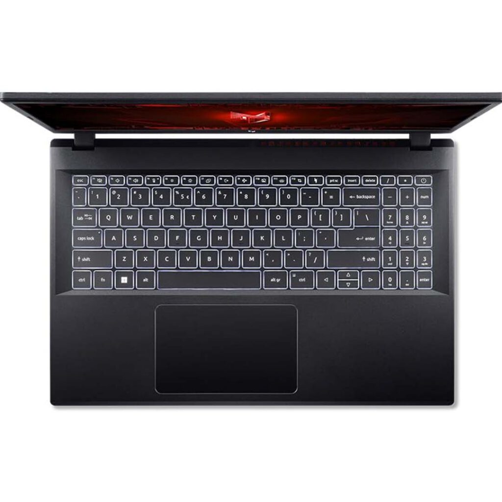 acer nitro v15 gaming core i7 top view