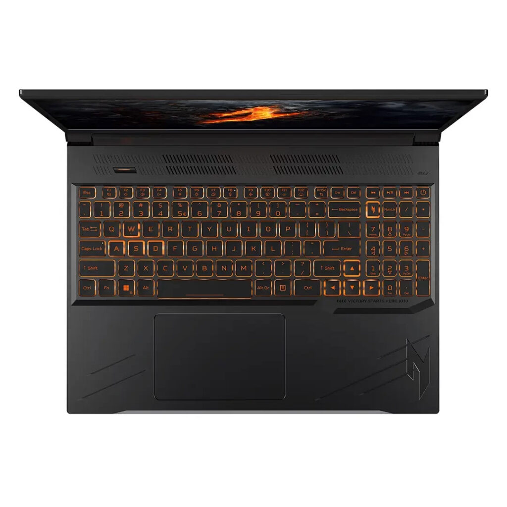 acer nitro v 16 ryzen 7 top view