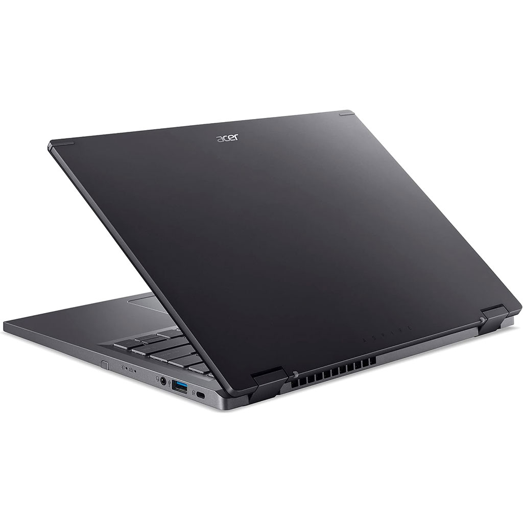 acer spin 5 core i7 13th gen right back view