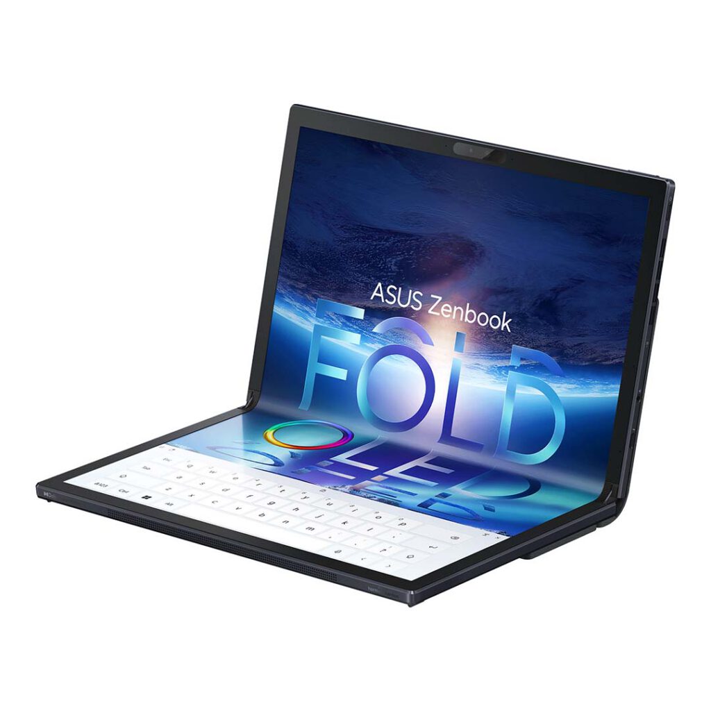 asus zenbook 17 fold oled core i7 12th gen right side view