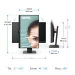 benq gw2785tc 27 inch monitor dimension