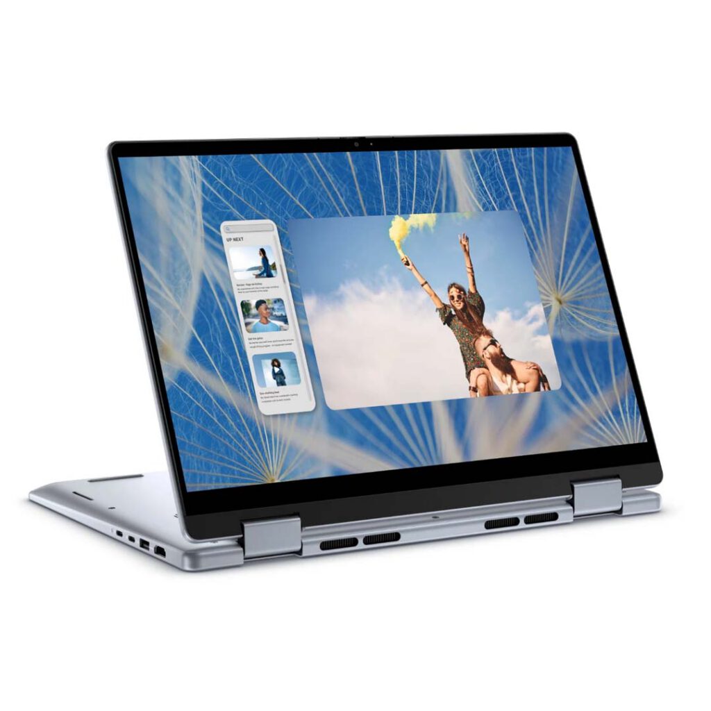 dell inspiron 14 7440 core 7 14th gen flipped front view