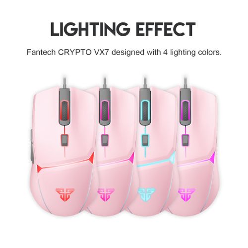 fantech crypto vx7 gaming mouse top view