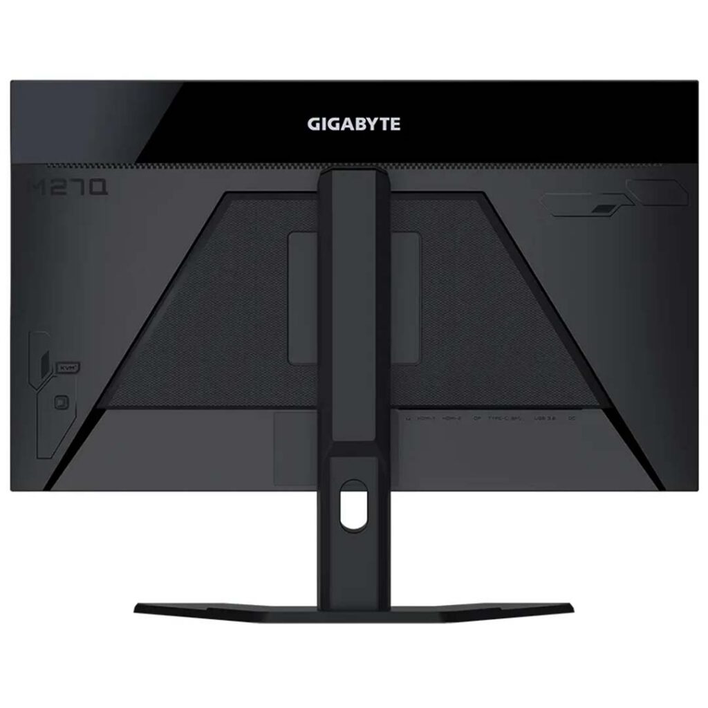 gigabyte m27q gaming monitor back view