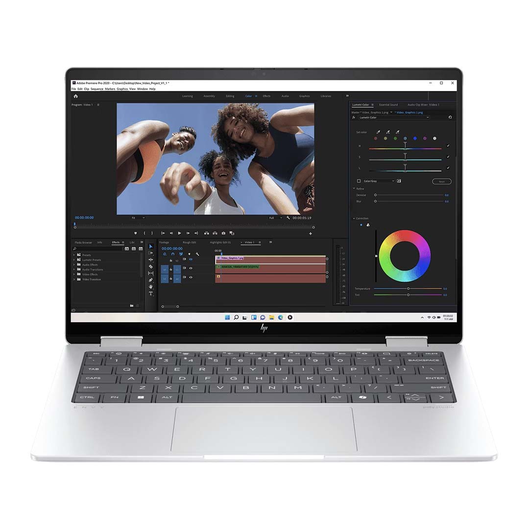 HP Envy x360 (AMD Ryzen 5 8640HS Processor  | 16GB DDR5 RAM |  512GB SSD | AMD Radeon Graphics  |  Backlit Keyboard | 14″ FHD Wide Ultra Touch Screen Display)