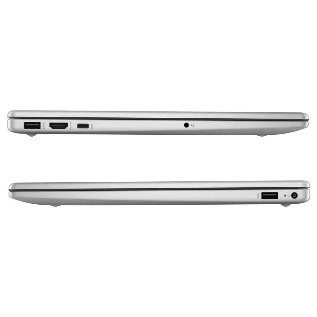 hp notebook 15 ryzen 5 both side ports view