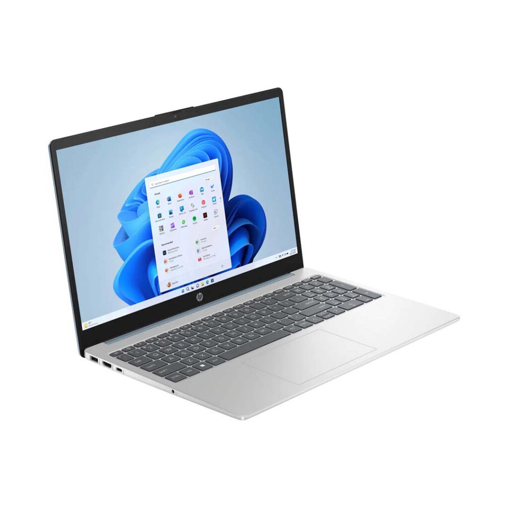 hp notebook 15 ryzen 5 left side view
