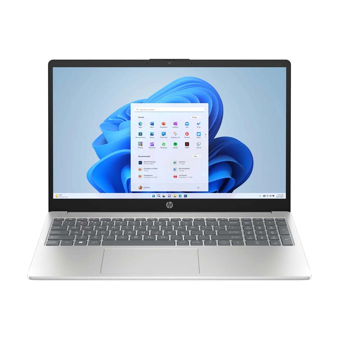 hp notebook 15 ryzen 5 front view