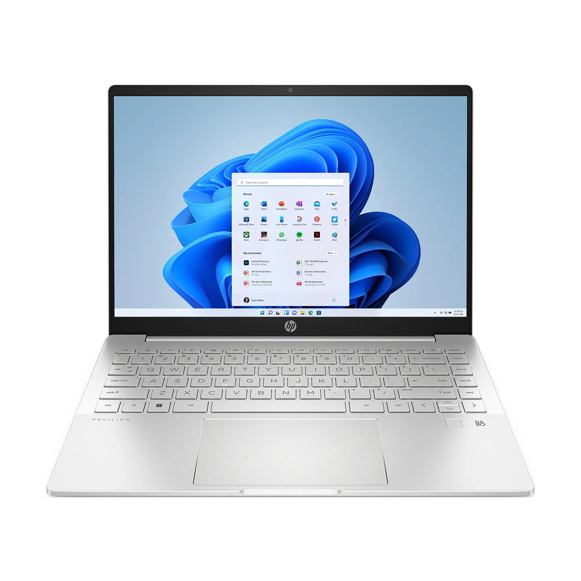 hp pavilion 14 plus core i7 12th gen front view