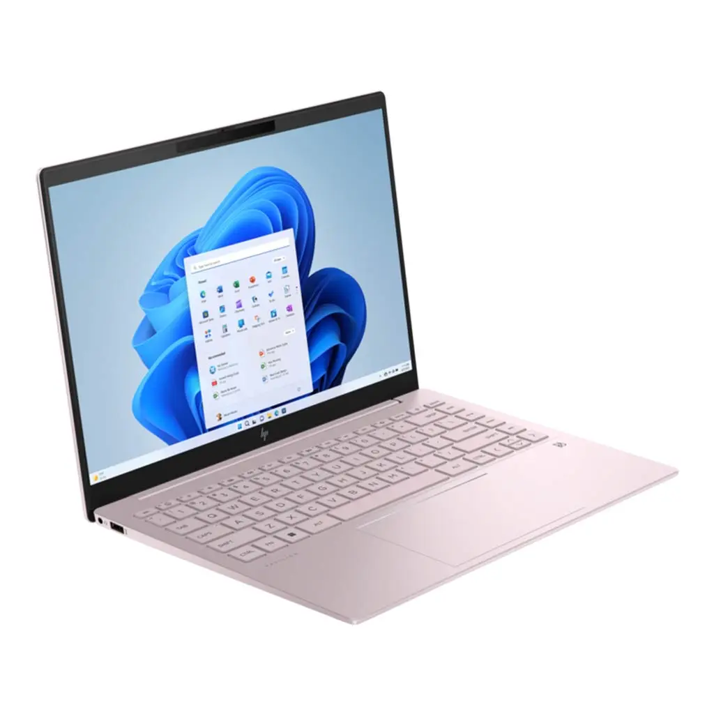 hp pavilion plus 14 core i5 13th gen left side view