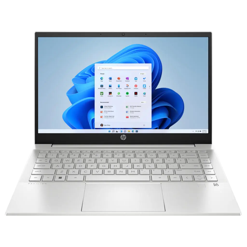 hp pavilion 14 plus core i5 12th gen front view