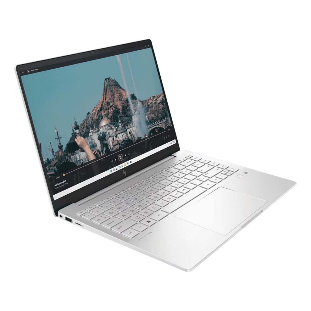 hp pavilion plus core i5 13th gen left side view