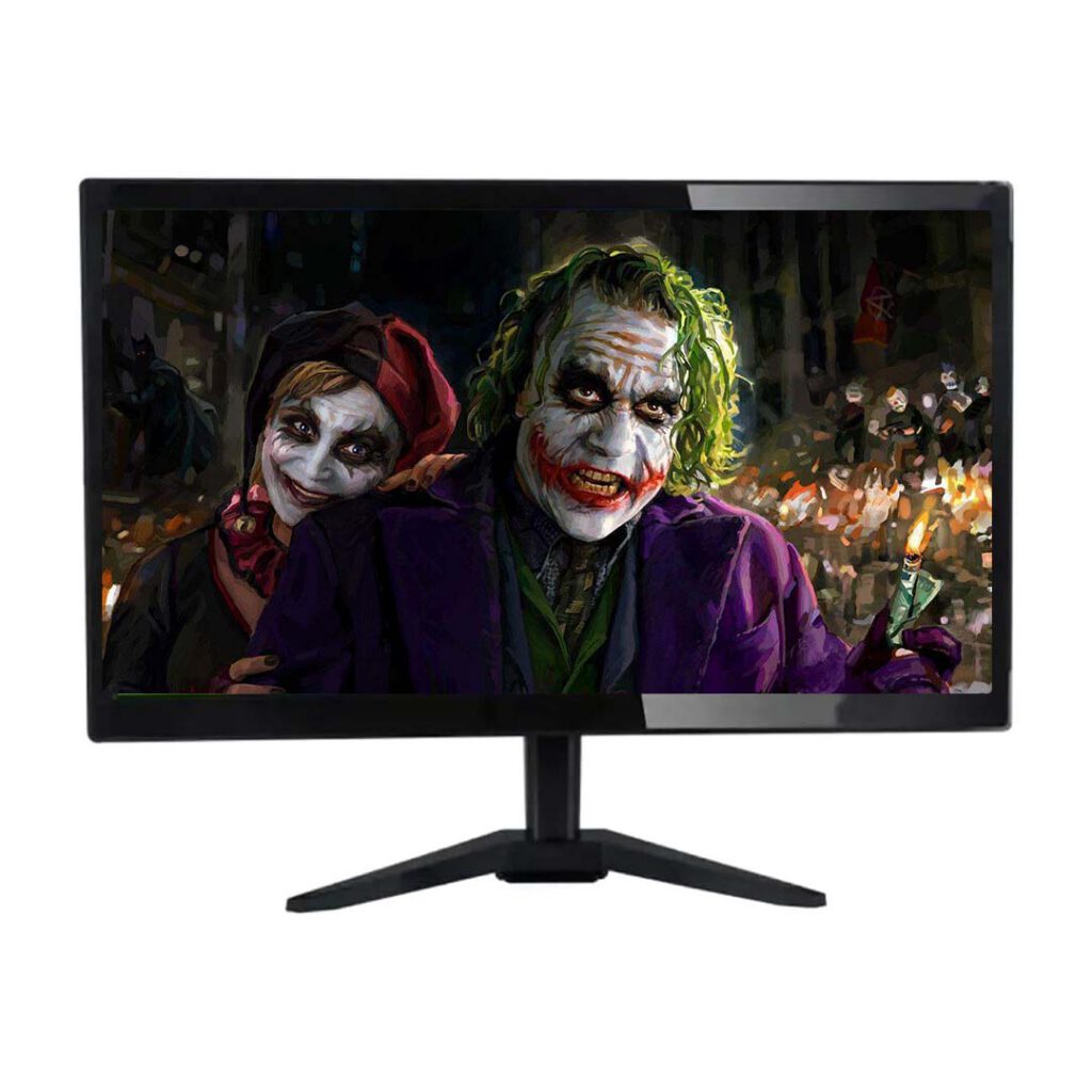 hitech 19 inch monitor with vga and hdmi front view