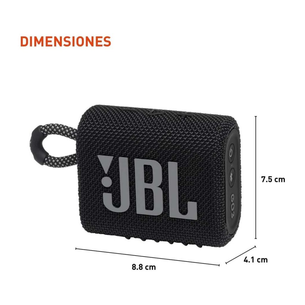 jbl go 3 dimension