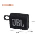 jbl go 3 dimension