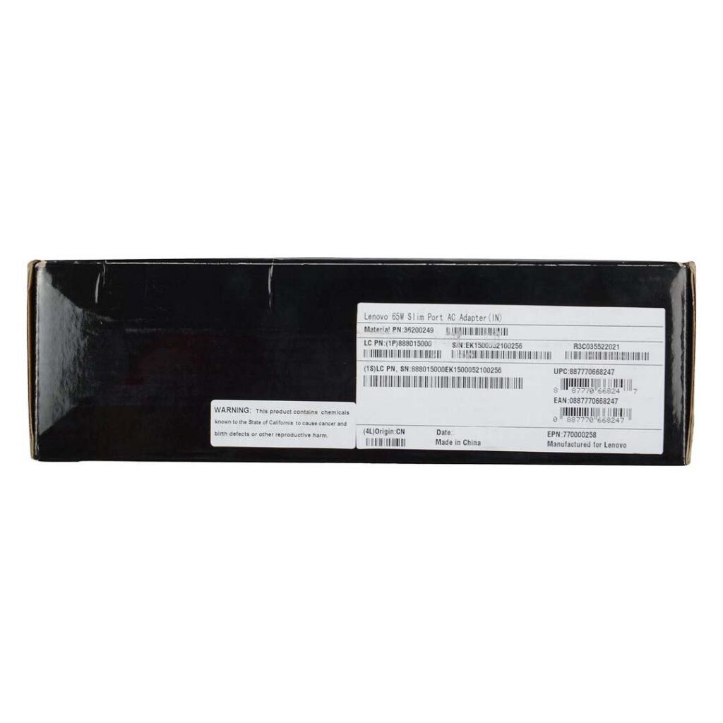 lenovo 65w slim laptop charger