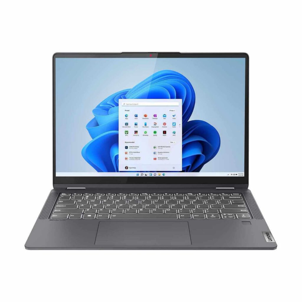 lenovo ideapad flex 5 core i7 12th gen front view