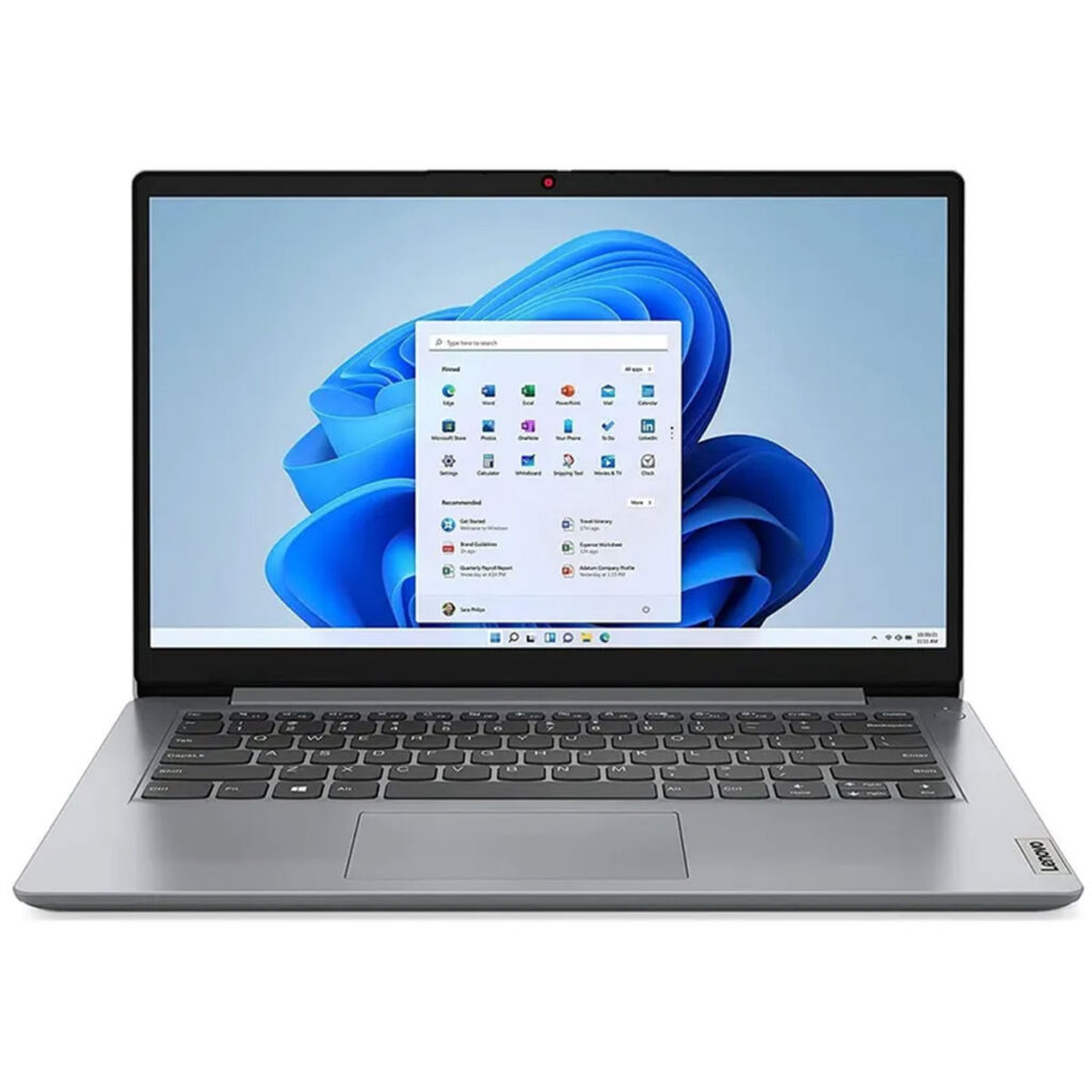lenovo ideapad 1 core i5 12th gen front view