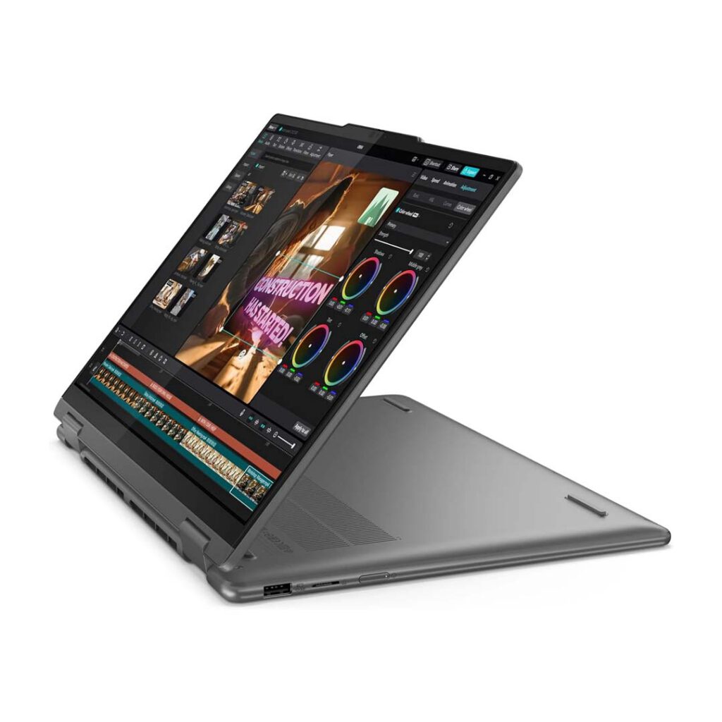 lenovo yoga 7 2 in 1 core ultra 7 inverted view