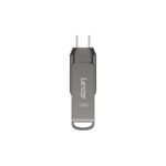 lexar jumpdrive d400 128gb front view